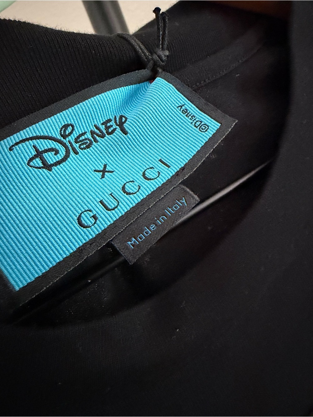 New Gucci Black Graphic Disney Donald Duck Space Logo Tee XS - Picture 7 of 9